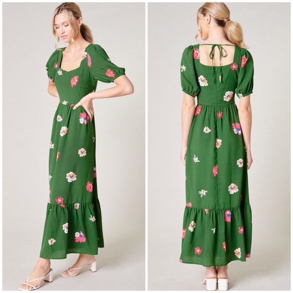 SUGARLIPS As You Are Lynette Floral Sweetheart Maxi Dress - Picture 8 of 13